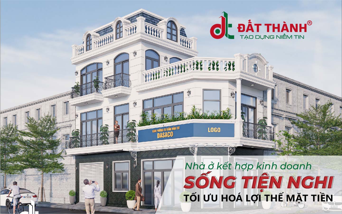 Nhà ở kết hợp kinh doanh – Sống tiện nghi và tối ưu hoá lợi thế mặt tiền