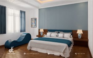 Trang trí phòng ngủ vợ chồng đúng phong thuỷ với màu sơn hợp mệnh